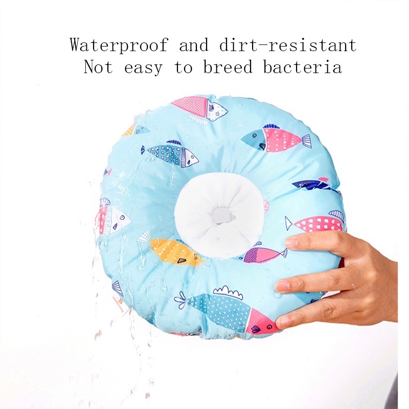 Elizabeth Collar / Kerah Pelindung Leher Anjing / Kucing Anti Air Bahan Katun Adjustable