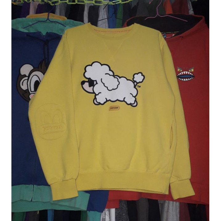 Crewneck Pancoat kuning anjing pudel