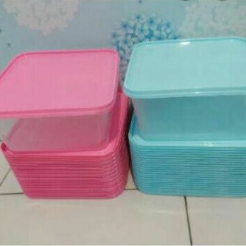 Kotak Plastik Thinwall 1500ml TUTUP WARNA WARNI Microwave Oven Safe