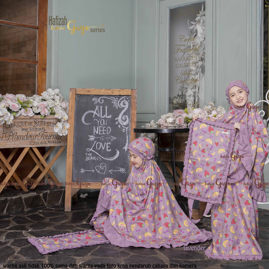 Mukena anak Sajadah Hafizah series