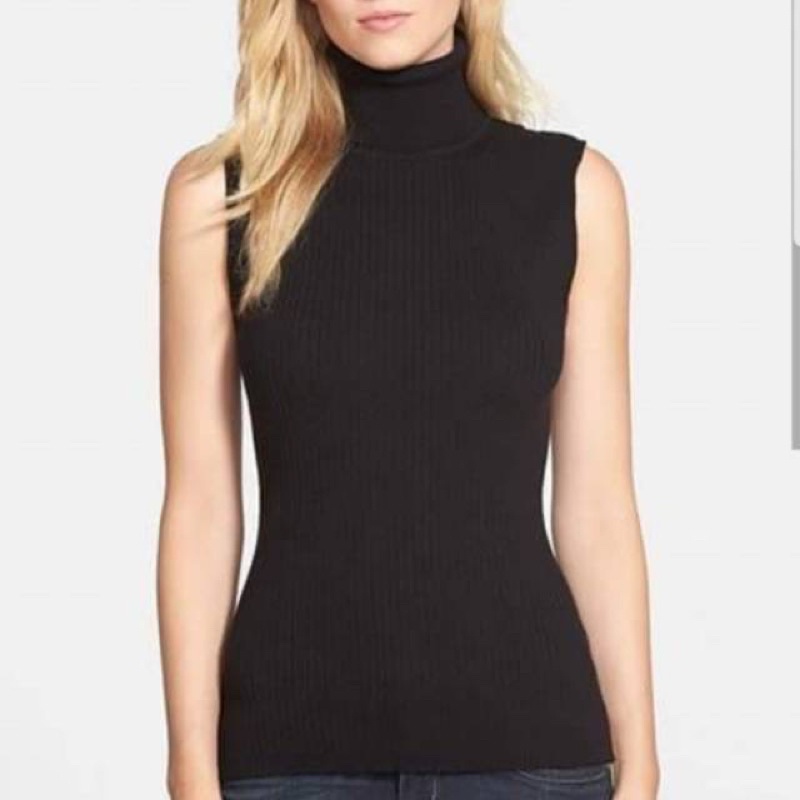 TURTLE NECK TANKTOP RAJUT WANITA TANK TOP KERAH TINGGI INNER  MANSET WANITA TERBARU