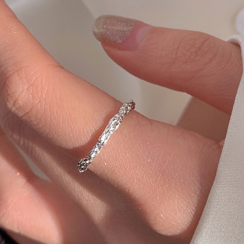 Cincin Model Terbuka Desain Pita Gaya Korea Untuk Wanita