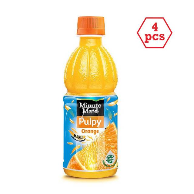 

Minute Maid Pulpy Orange Minuman Rasa Jeruk Dalam Botol Plastik Dengan Extrak Butiran Jeruk 300ml