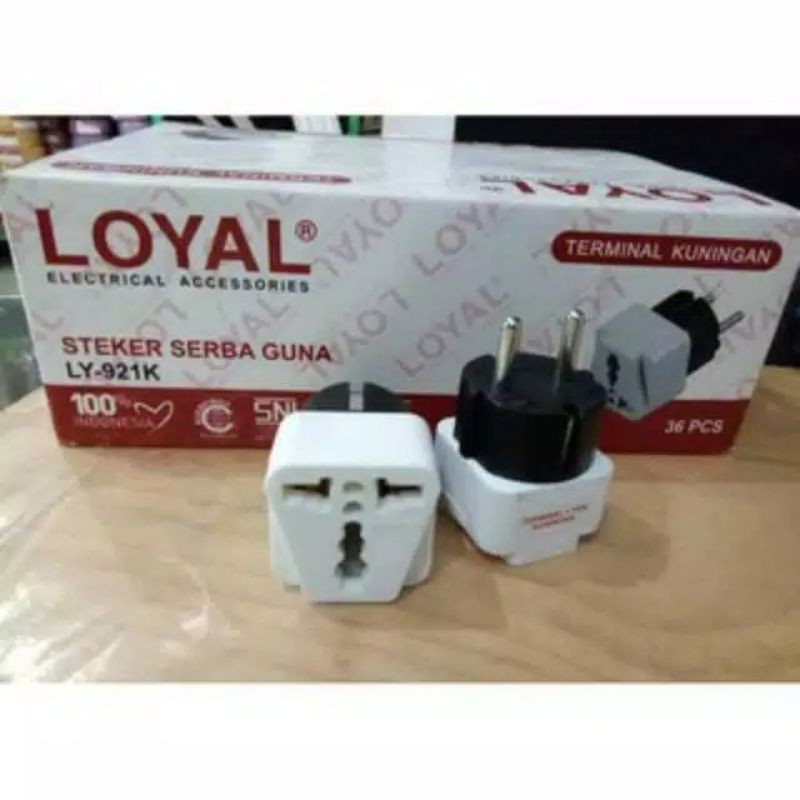 Steker Serbaguna Colok Tiga / Oversteker  LOYAL LY- 921 K