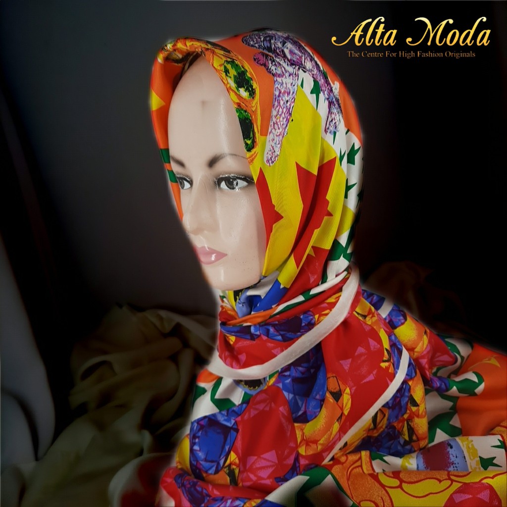 

Alta Moda Jilbab Fancy Printed Silk Stars Stones (1M)