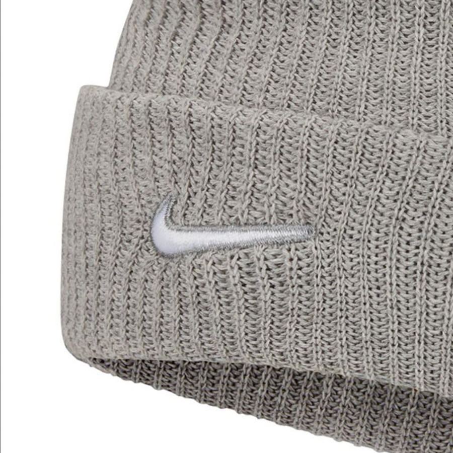 Nike NSW Utility Swoosh Beanie DV3342-063 Grey Abu Topi Original