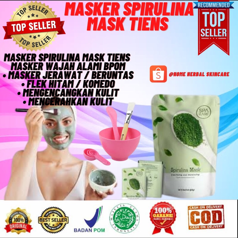 Wadah Kuas Sariayu Masker Spakare Glowing Perawatan Kecantikan Serum Obat Paket Spirulina Kapsul Bub