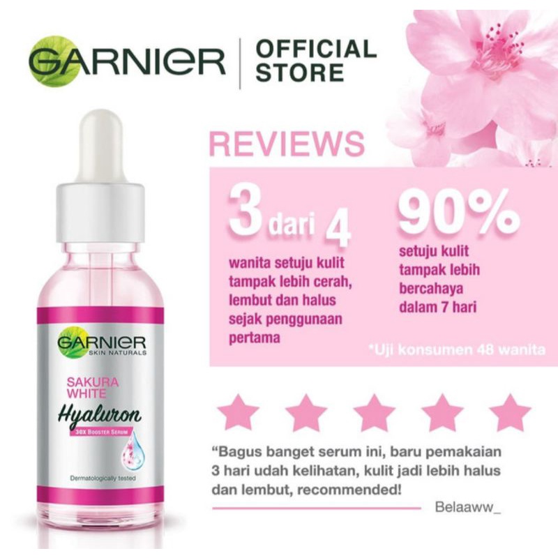 Garnier Sakura Glow Hyaluron Booster Serum 30ml