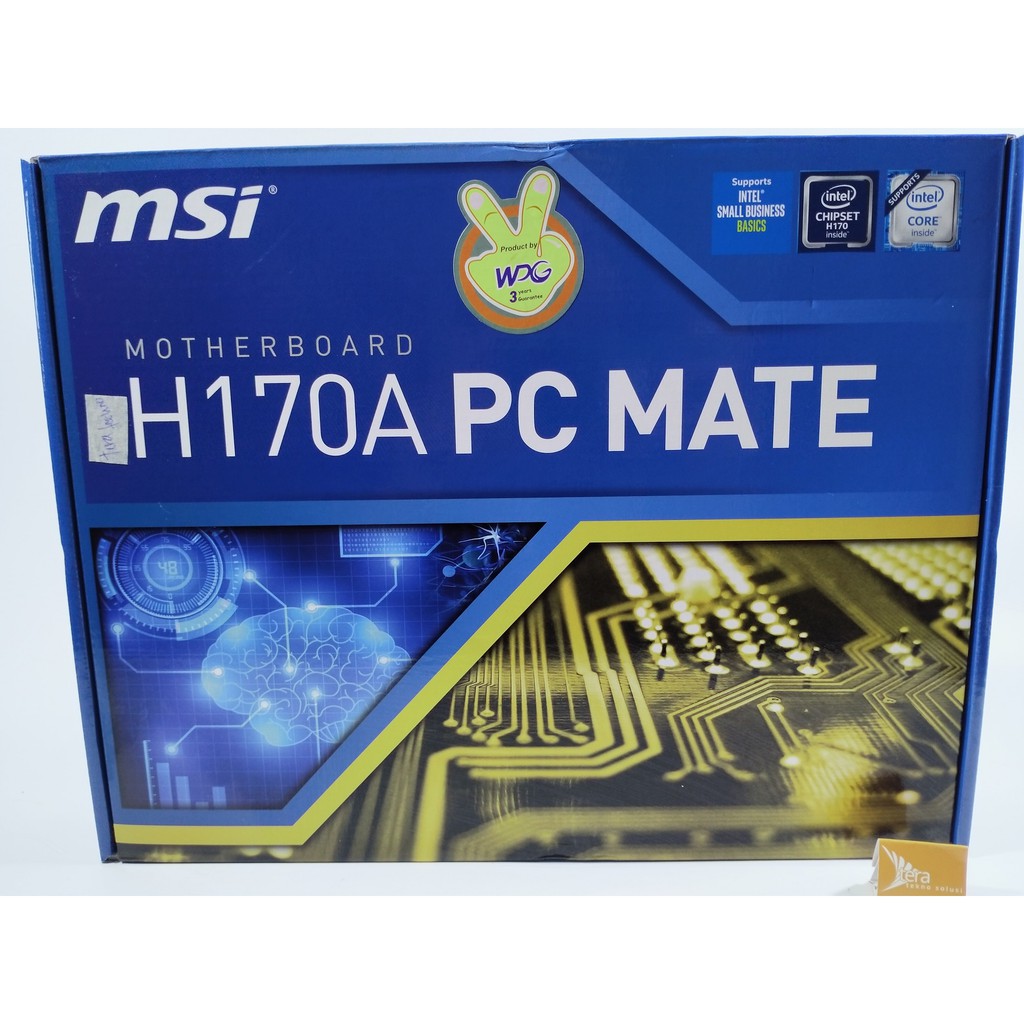 Msi H170a Pc Mate Lga1151 H170 Ddr4 Shopee Indonesia