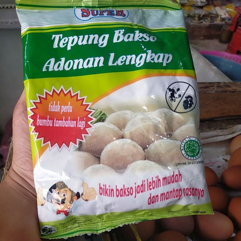 

Tepung Bakso Adonan Lengkap cap BaksoSuper