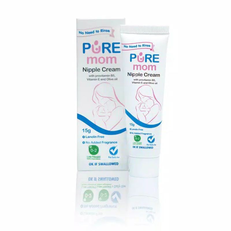 Pure Mom Nipple Cream 15gr (Krim Puting Susu Ibu)