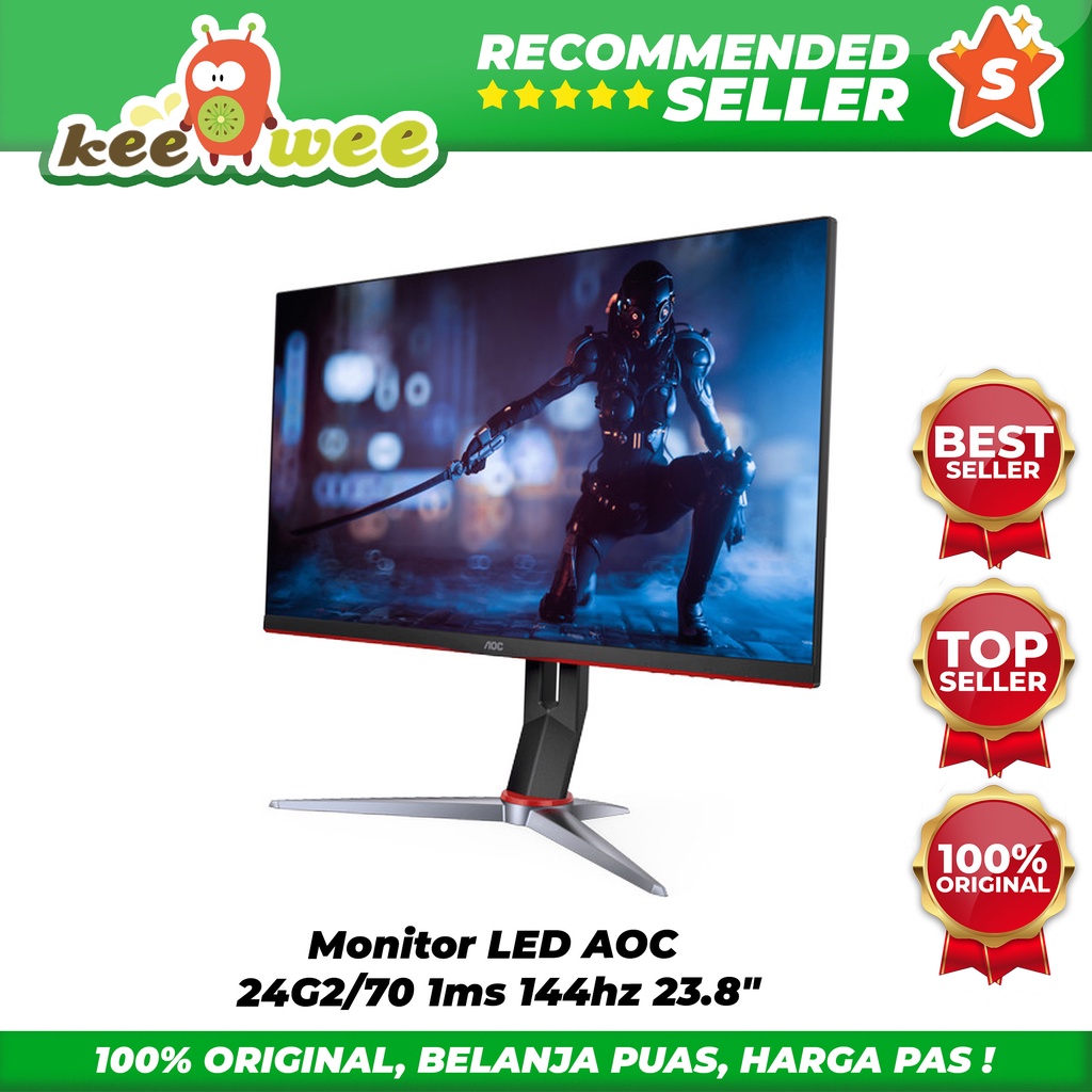 Monitor LED AOC 24G2/70 1ms 144hz 23.8"