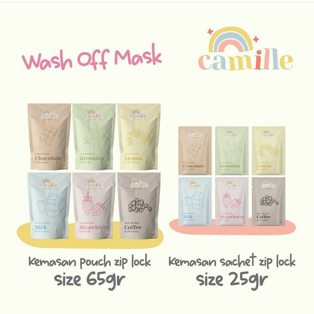 (BPOM) FORMULA FACE MASK ORGANIK CAMILLE BEAUTY