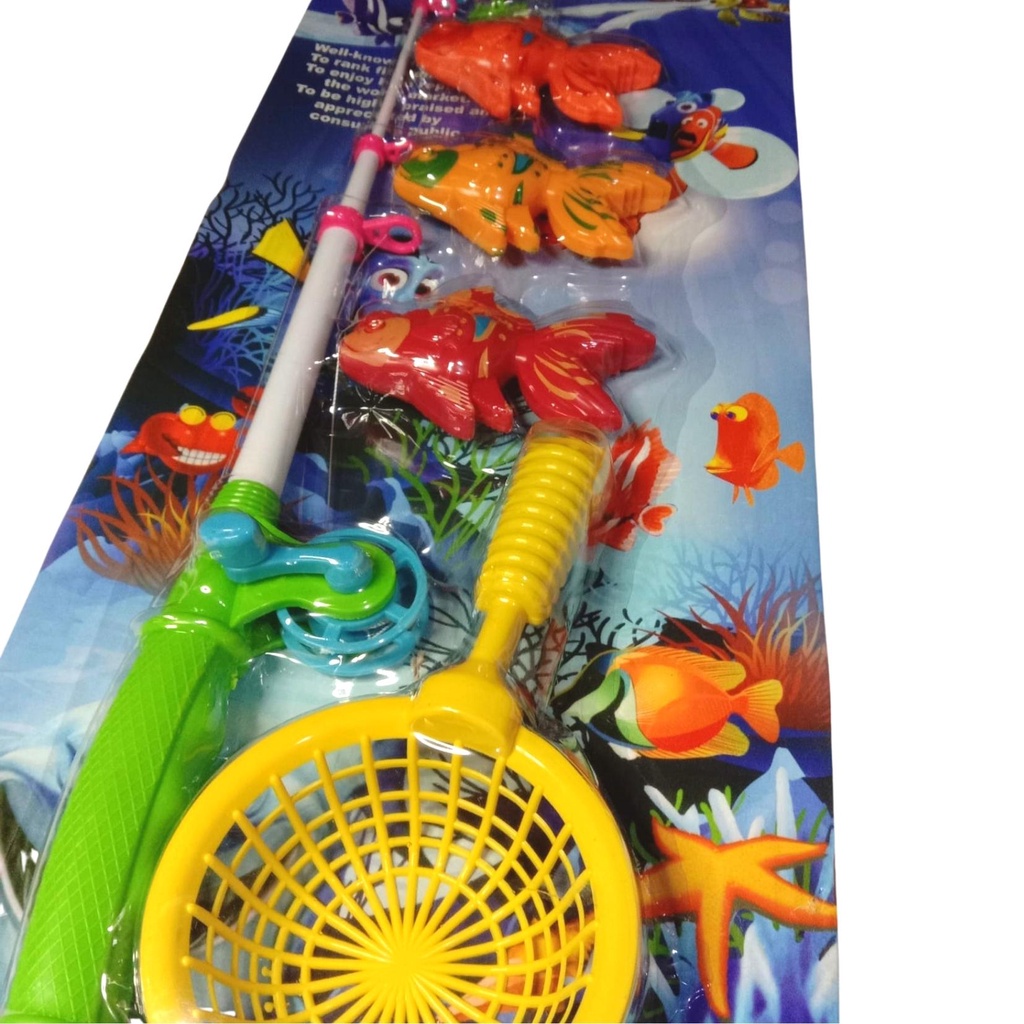 Mancing Yuk Mainan Anak Fishing Game Set Jaring Ikan Edukasi
