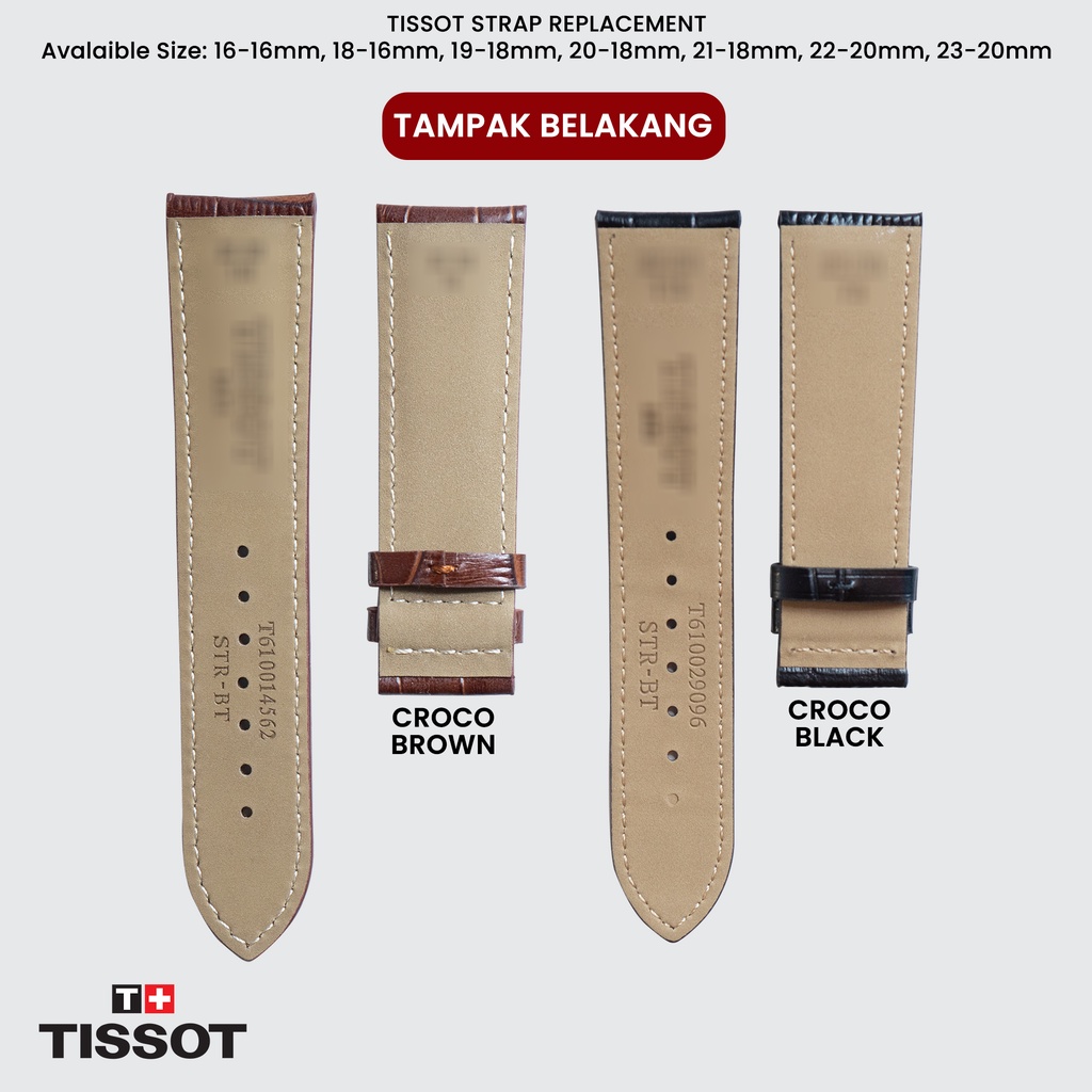 Strap Leather Tali Kulit Jam Tangan 16mm 20mm 22mm 19mm 18mm