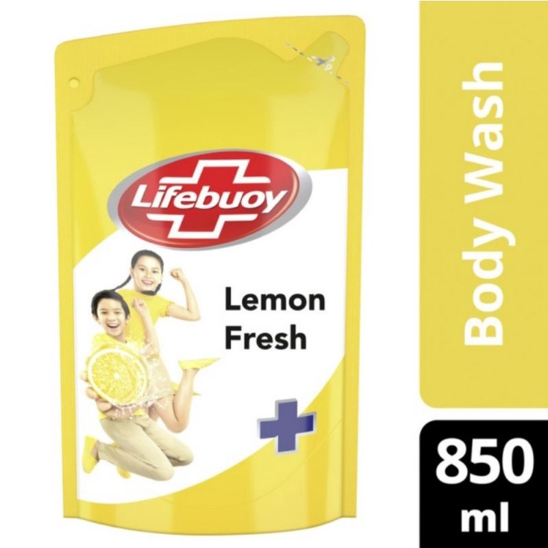 Lifebuoy Sabun Mandi Cair Lemon Fresh 850 Ml Anti Bakteri