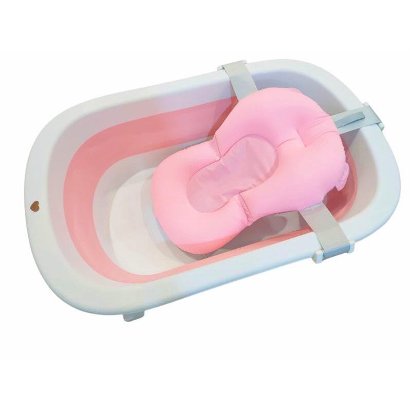 READY GOJEK GRAB WILO FOLDABLE BATH TUB WITH SUPPORT PILLOW / BAK MANDI LIPAT BAYI DENGAN BANTAL PENYANGGA