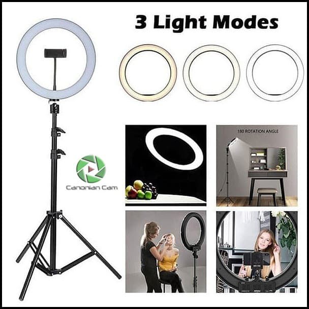 [UKURAN BESAR] PAKET RING LIGHT 33CM WITH TRIPOD 2.1M YOUTUBER / PAKET RINGLIGHT 33 CM