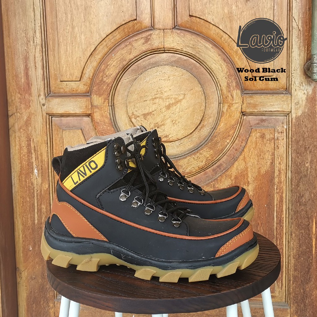 SEPATU SAFETY PRIA LAVIO WOOD ORIGINAL. BOOTS SAFETY KERJA