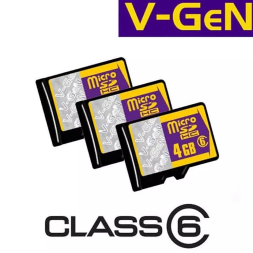 Kartu Memori  VGEN  CLASS 6 [100% ORIGINAL]  MicroSD MEMORY CARD HP ANDROID 4GB / 8GB / 16GB / 32GB