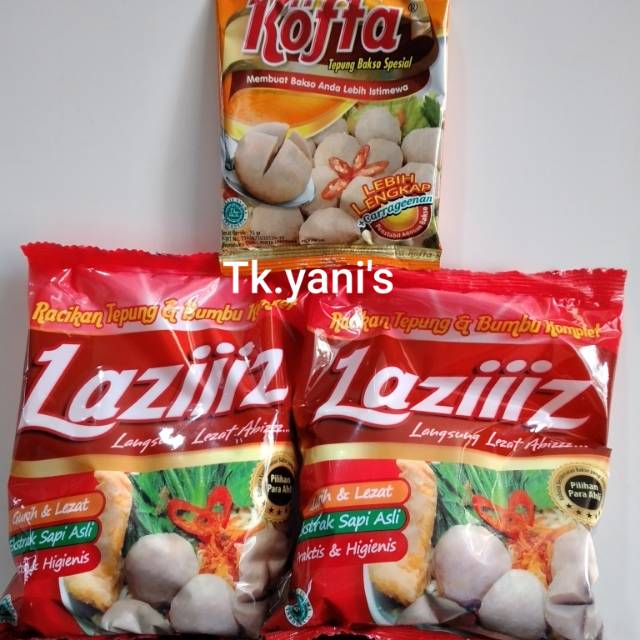 Laziiiz Racikan Tepung dan bumbu komplit plus Tepung bakso kofta