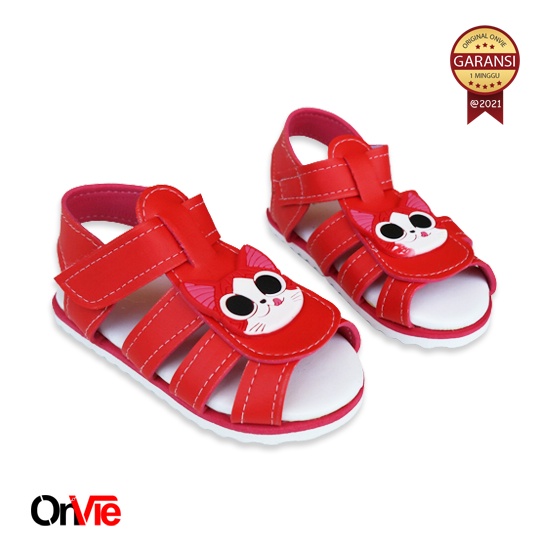 Sepatu Sandal Anak Perempuan Karakter Kucing Lucu | Sandal Anak Onvie