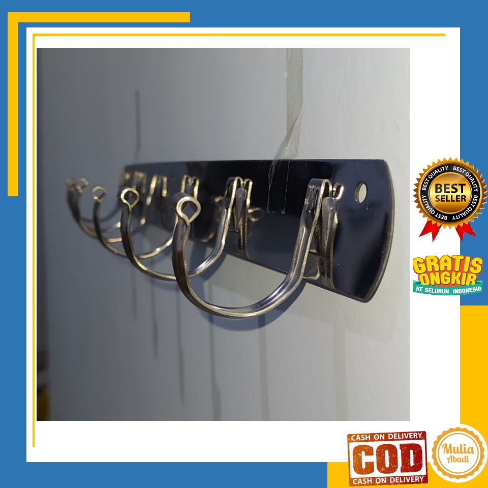 Gantungan Baju Dinding Tempel Stainless Steel Kapstok Stainless Kapstok Gantungan Baju Tempat Gantun