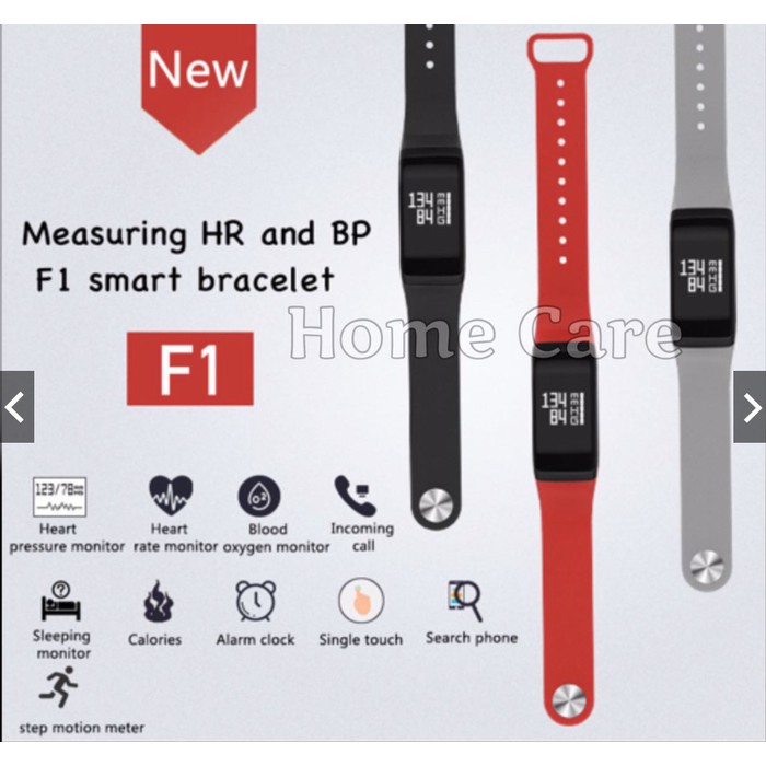 F1 Smart Wristband Watch Healthy Band Jam Tangan Sport U8 U9 U10 -