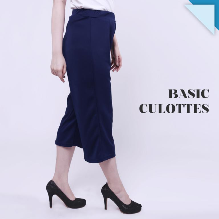 JANE COLLECTION || Celana Kulot Wanita 7/8 Celana Kerja Basic Cullotes Pants Scuba