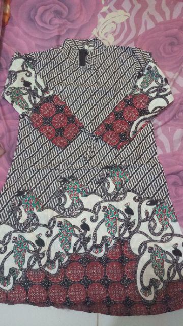 Terlaris Serut Genes Jelita Tunic Navbor Yelbor Whitbor Creambor Tunik Batik Modern