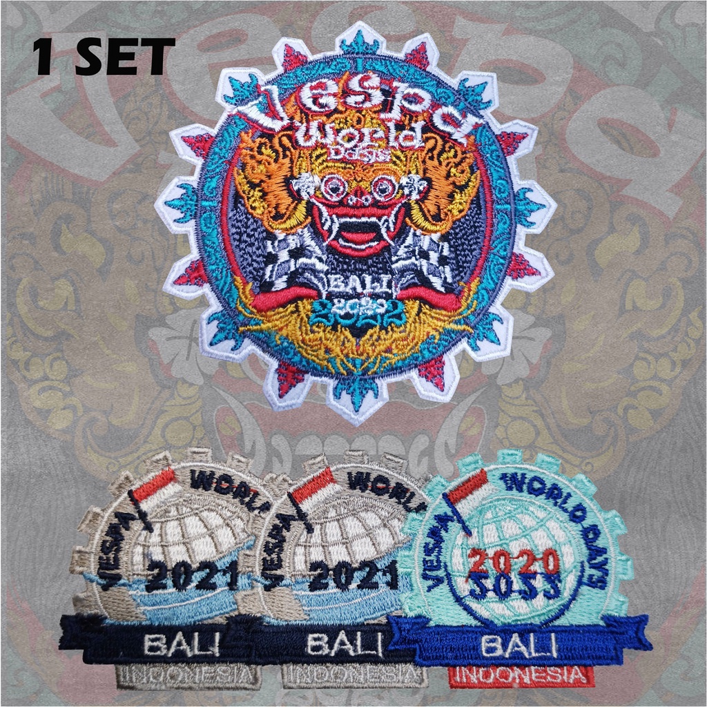 EMBLEM BORDIR VESPA WORLD DAY 2022 VWD | PATCH JAKET VWD