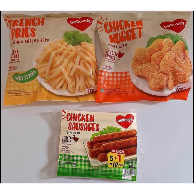 

Paket Hoki Frech Fries Chicken Nugget Sosis Ayam