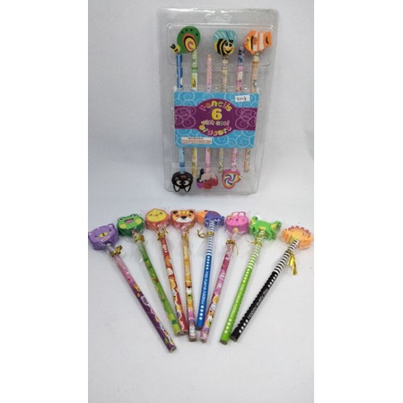 

2b pensil + penghapusan lucu