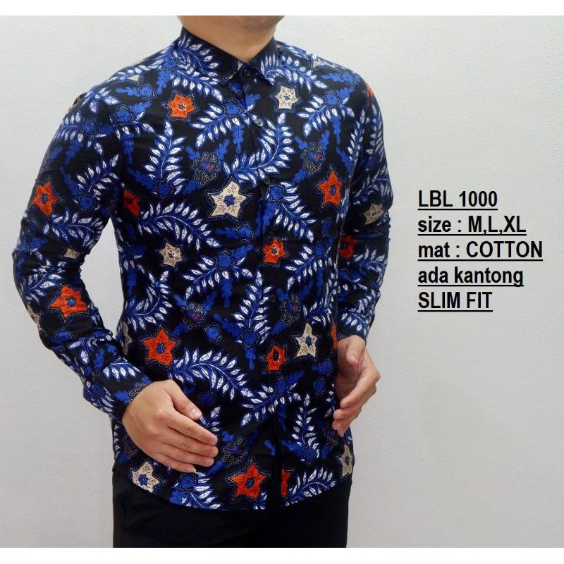 LBL 472 KEMEJA BATIK PEIA SLIMFIT