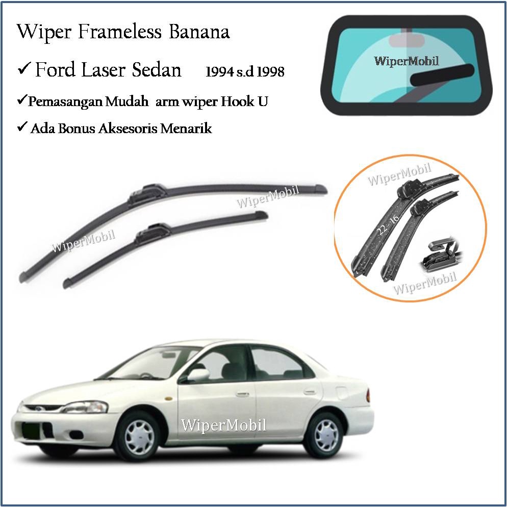 Soft Wiper Ford Laser Sedan 1994 1995 1996 1997 1998