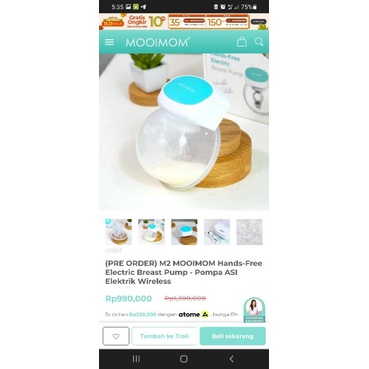 Preloved Second Mooimom Handsfree Electric Breast Pump