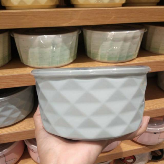 keramik mug 700ml miniso / food container /mangkok miniso