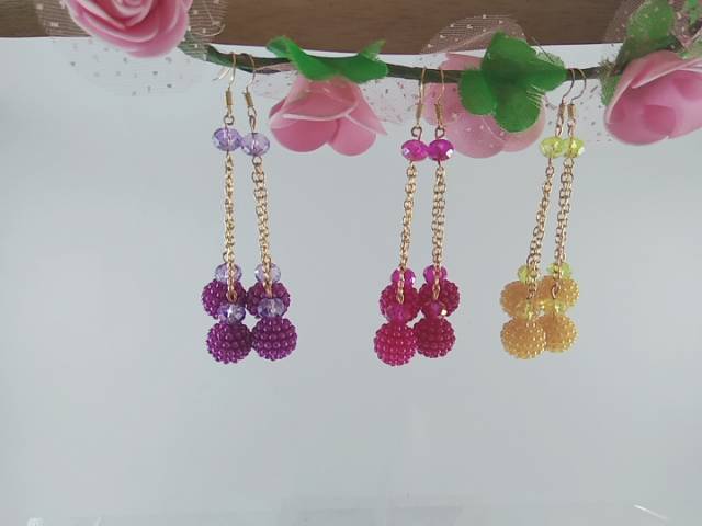 SEPASANG Terbaru Anting Korea /anting Fashion BijiBerry/Anting Jilbab kekinian by TokoPelangiNicer