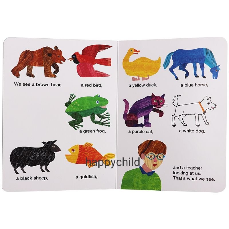 Original brown bear what do you see/buku asli/eric carle/buku anak/board book/happychild