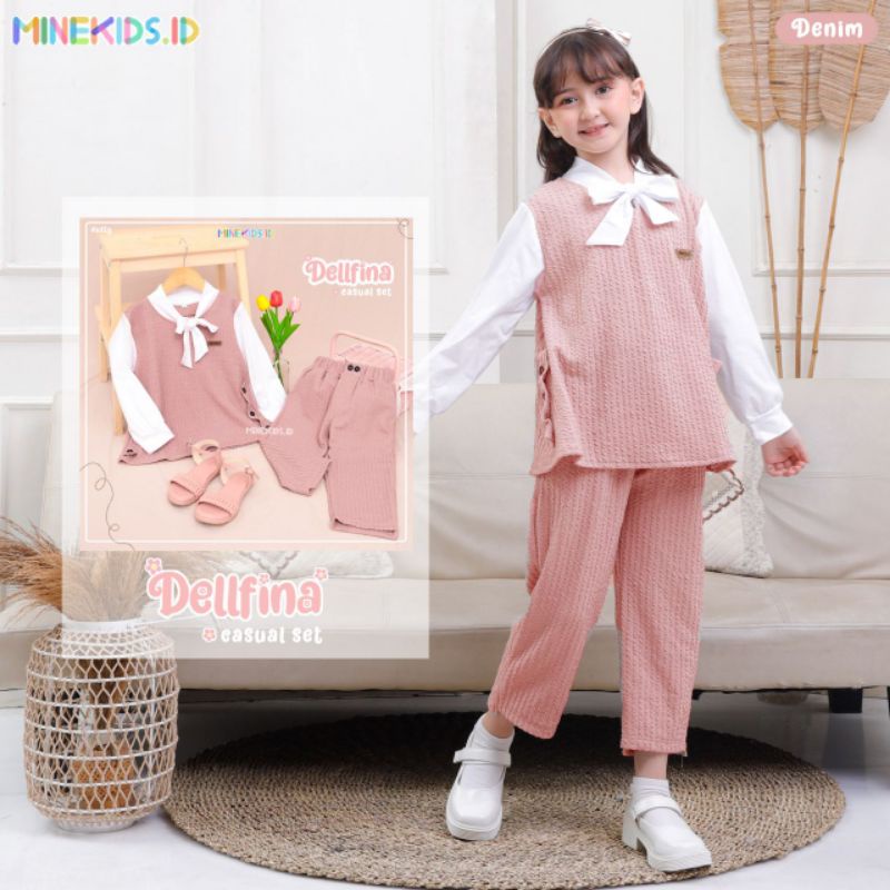 Dellfina setelan anak premium by Minekids