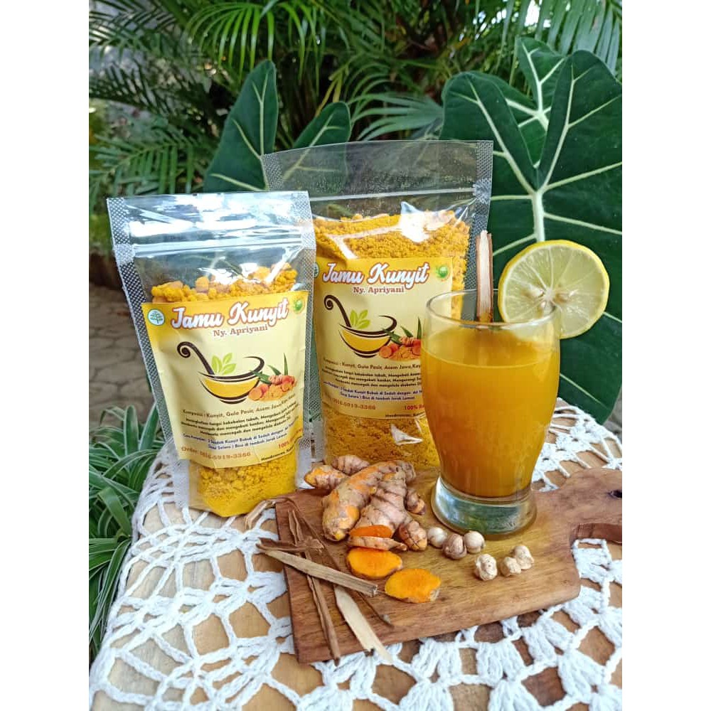 

Jamu Kunyit Instan | Minuman Herbal sari Kunyit Jawa 100% Bahan Alami tanpa bahan pengawet