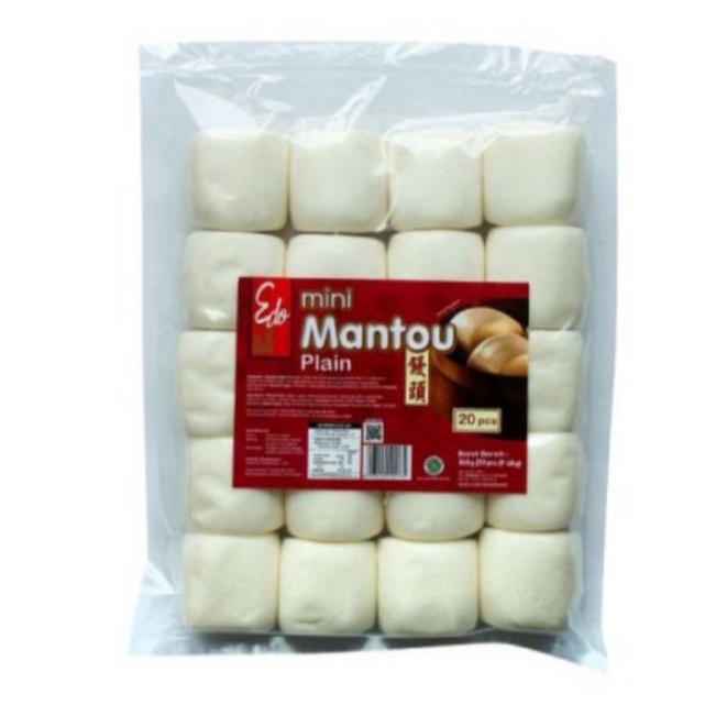 

Edo Mini Mantou Plain / Mantao Original | Berat Bersih 360gr