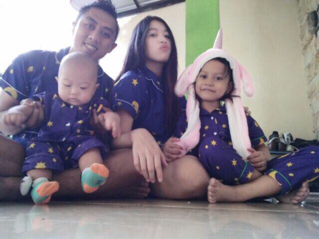 Piyama STARMOON NAVY bisa couple mom kids and family