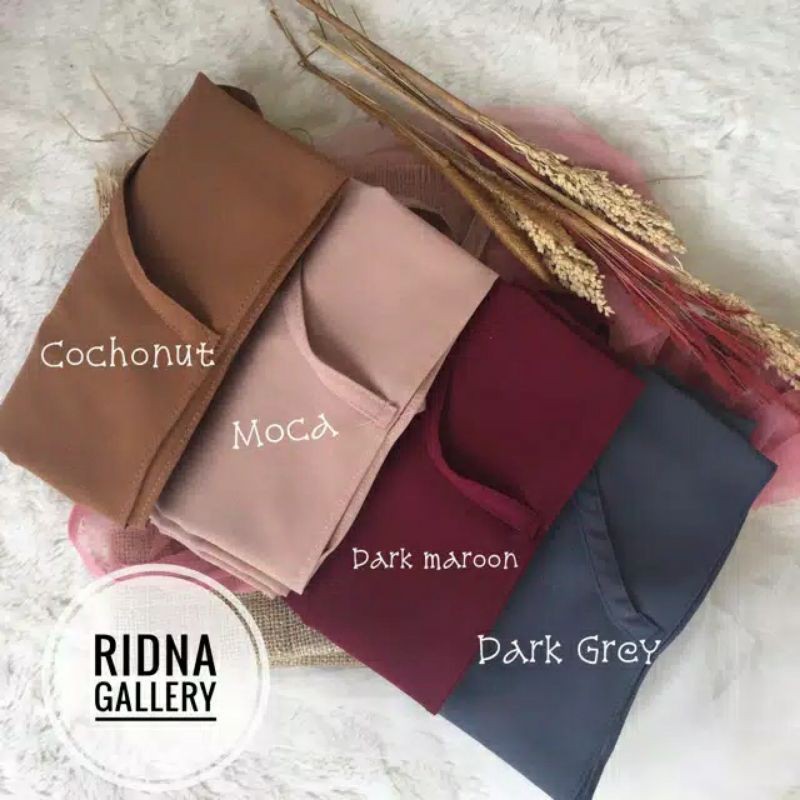 HIJAB SHALIHAH INSTAN DAILY SIMPLE NON PET (BERGO MARYAM)DIAMOND IMPORT-Choconut