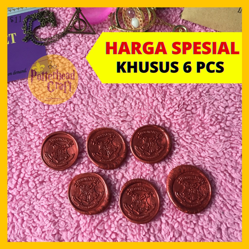 

(6pcs) Hogwarts Wax Stamp - Stempel Hogwarts - Wax Seal Murah
