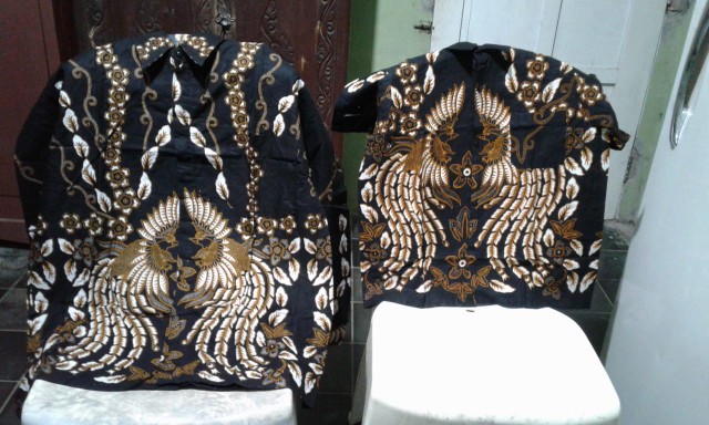 Gamis Syari Couple Keluarga Batik Jumbo Merak