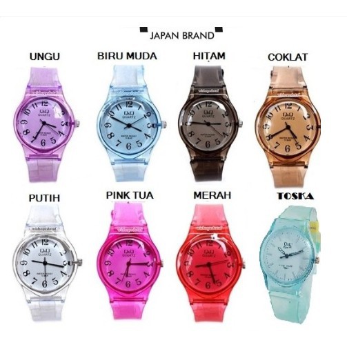 Jam tangan Wanita QQ jelly Transparan