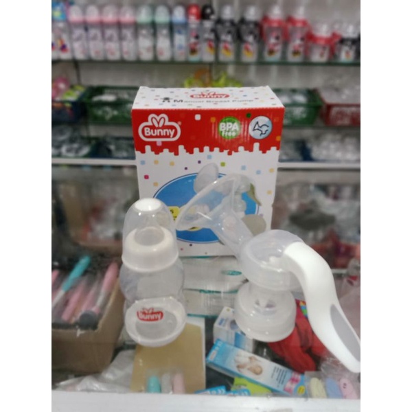 Pompa Asi Manual Bunny+Botol Susu/Breast Pump Manual Bunny DB 8020