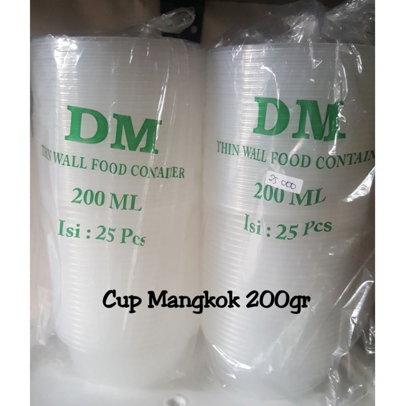 Cup Mangkok Bulat 200ml