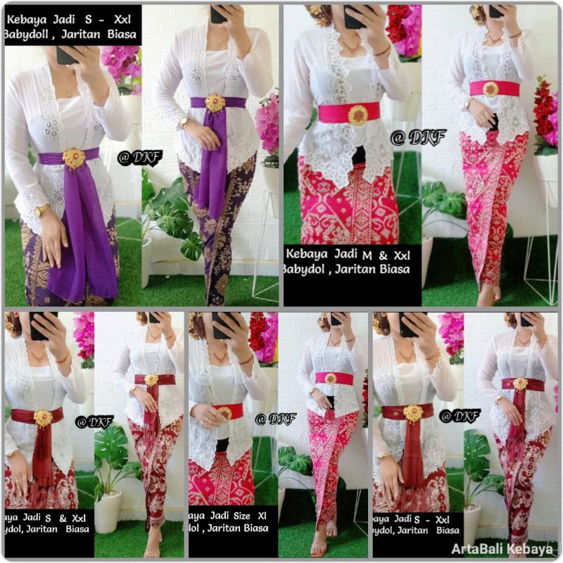 Kebaya bordir lengan panjang